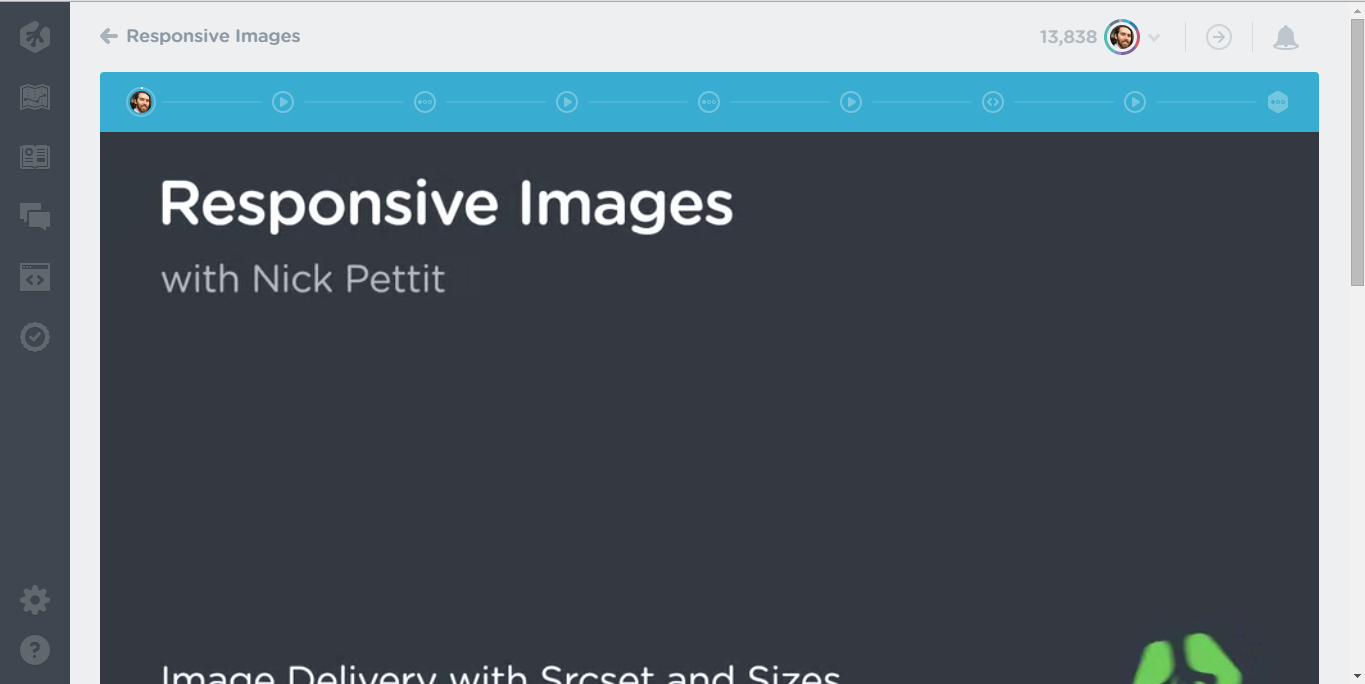Screenshot of new format