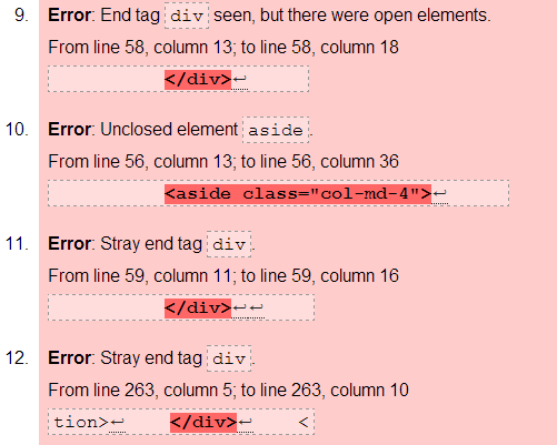 errors