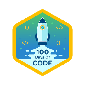 100 Days of Code badge