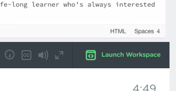 Launch Workspace Button Example