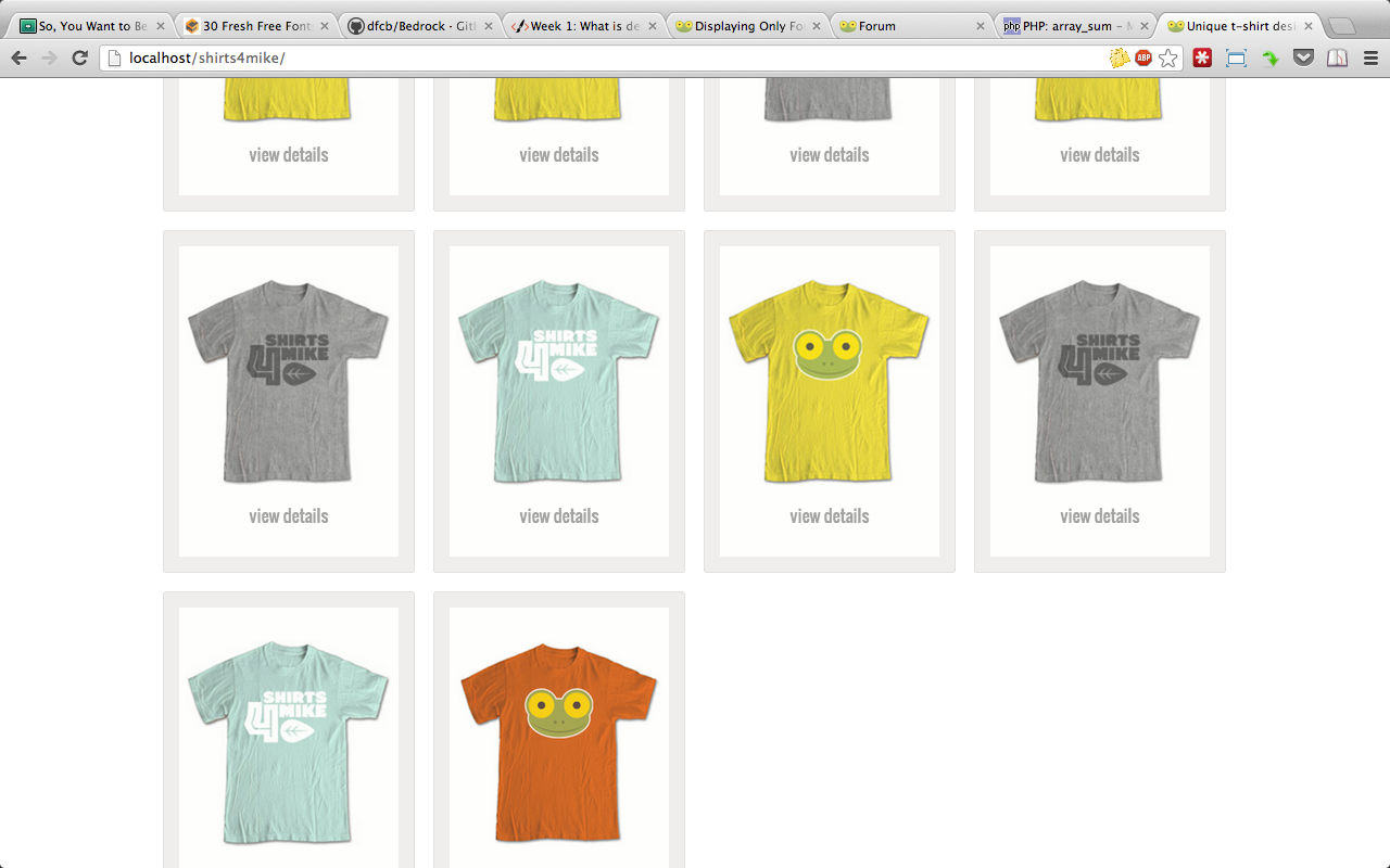 correct shirts, wrong order and amount