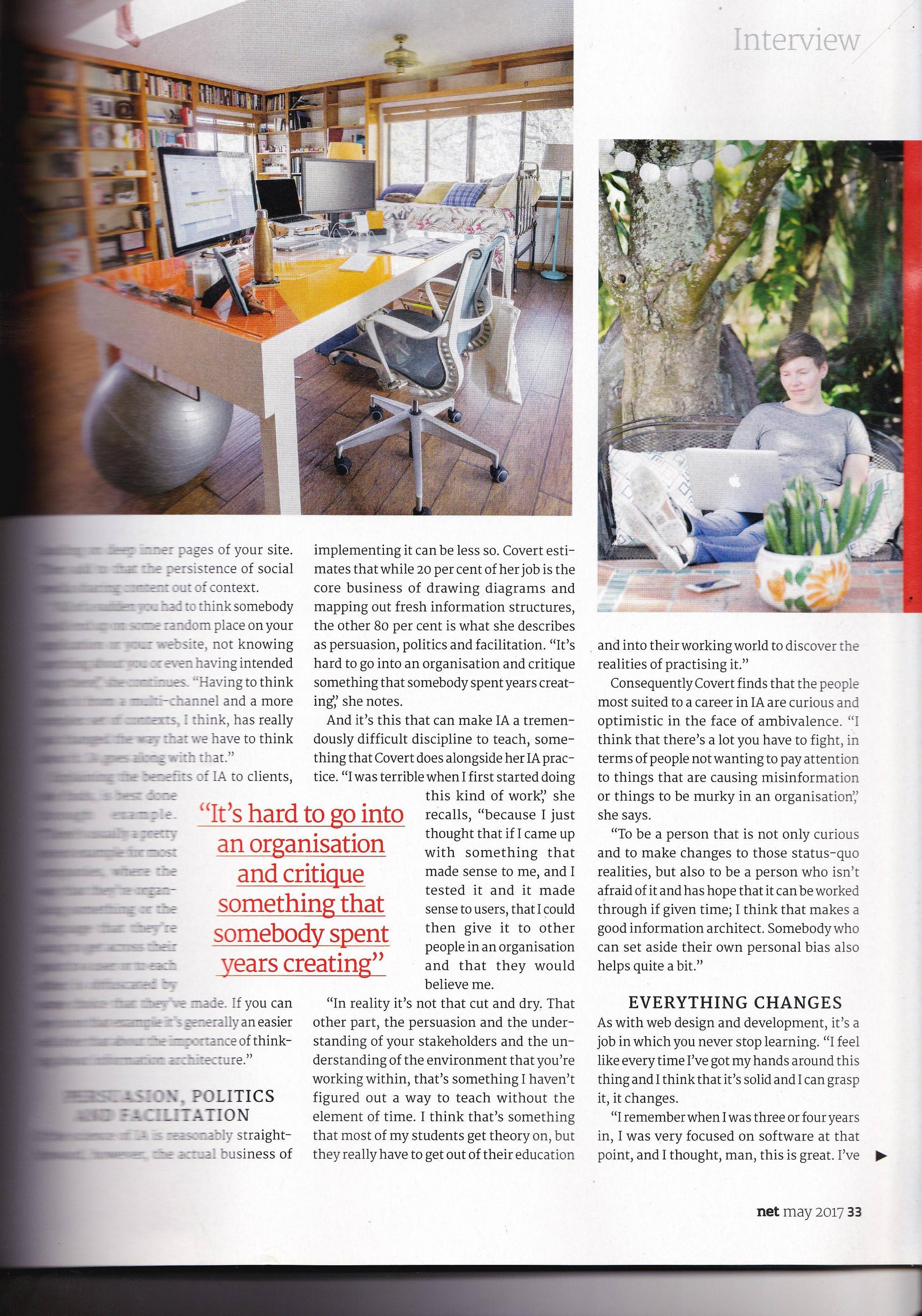 alt interesting layout picture in middle of two columns